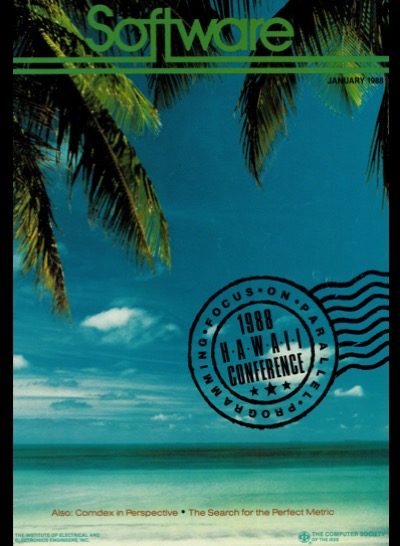 1988, no. 1: parallel programming: issues and questions 1988, no. 1: parallel programming: issues and questions