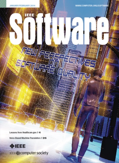 2014, no. 1: new perspectives on software quality 2014, no. 1: new perspectives on software quality