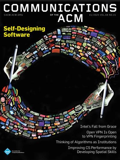 Communications of the ACM 2025, no. 1: Self-Designing Software 2025, no. 1: Self-Designing Software