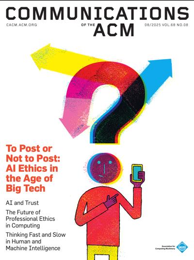 Communications of the ACM 2025, no. 8: AI Ethics 2025, no. 8: AI Ethics